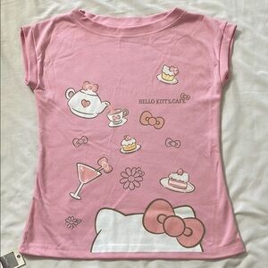 Hello Kitty Soft Pink Logo Tee